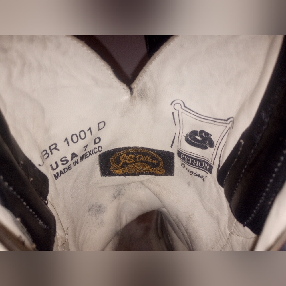 Boots J.B. Dillon Reserve Python Snake Western Me… - image 7